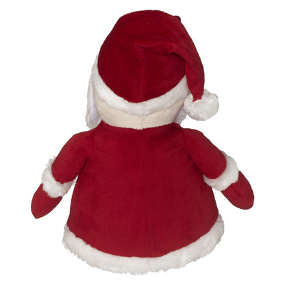 Kuscheltier Weihnachtsmann mit Namen bestickbar