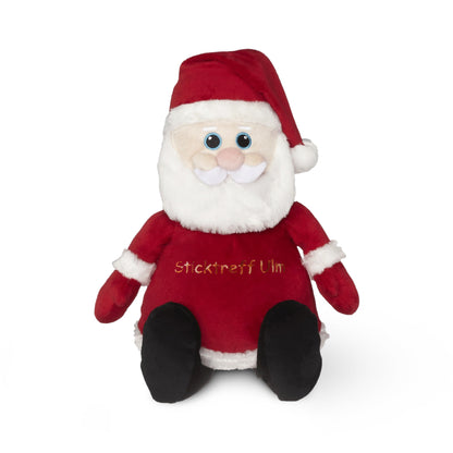 Kuscheltier Weihnachtsmann mit Namen bestickbar
