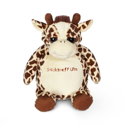 Kuscheltier Giraffe mit Namen bestickbar