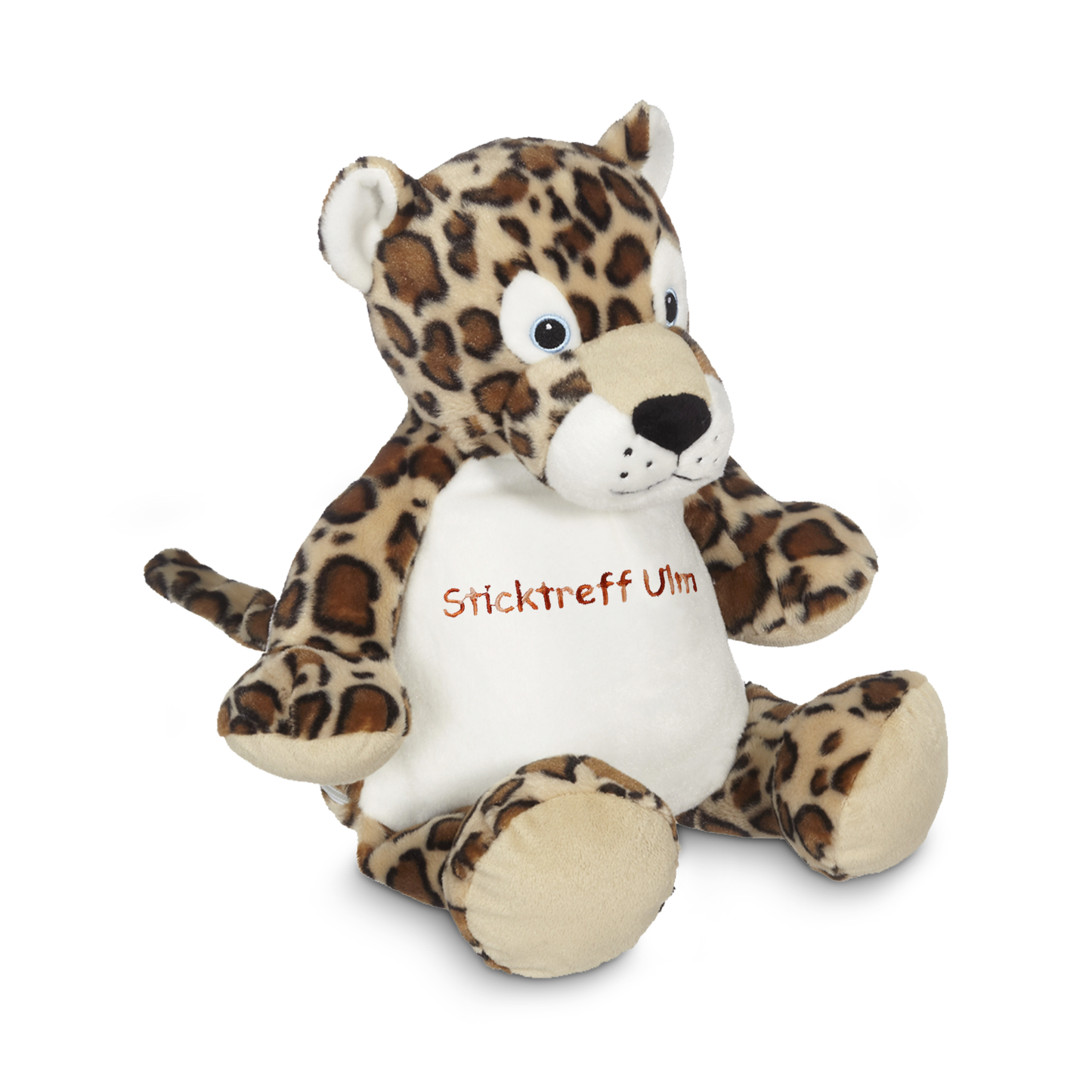 Kuscheltier Leopard mit Namen bestickbar