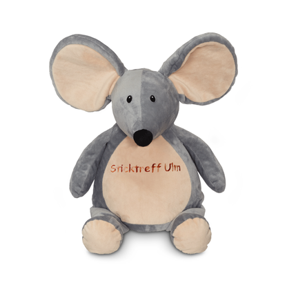 Kuscheltier Maverick Maus mit Namen bestickbar