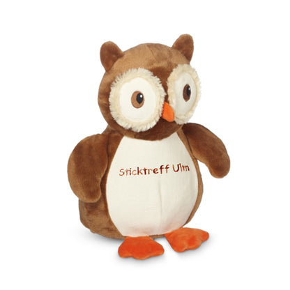 Kuscheltier Eule mit Namen bestickbar