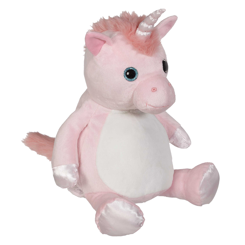 Kuscheltier Einhorn mit Namen bestickbar