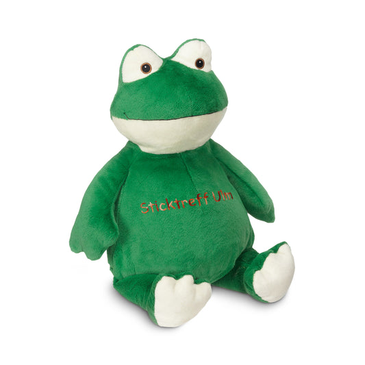 Kuscheltier Frosch mit Namen bestickbar
