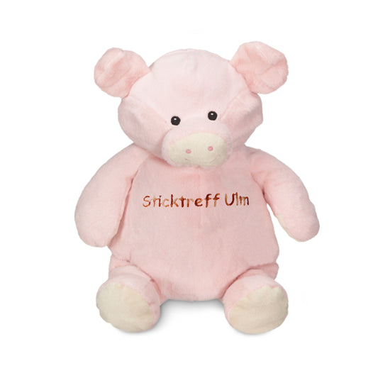 Kuscheltier Schwein mit Namen bestickbar