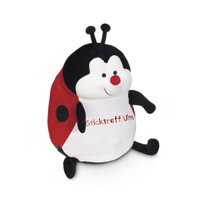 Kuscheltier Marienkäfer mit Namen bestickbar
