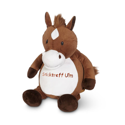 Kuscheltier Pferd mit Namen bestickbar