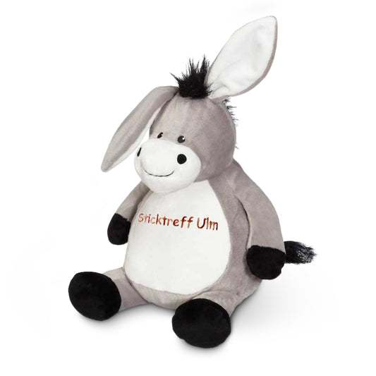 Kuscheltier Esel mit Namen bestickbar