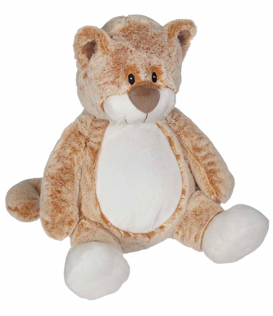 Kuscheltier Katze mit Namen bestickbar