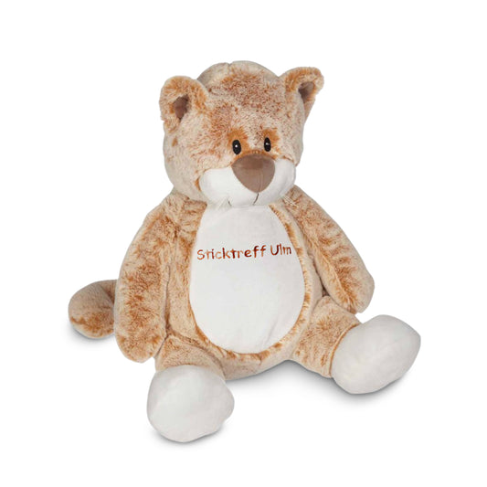 Kuscheltier Katze mit Namen bestickbar
